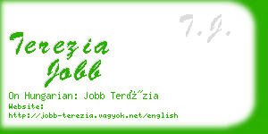 terezia jobb business card